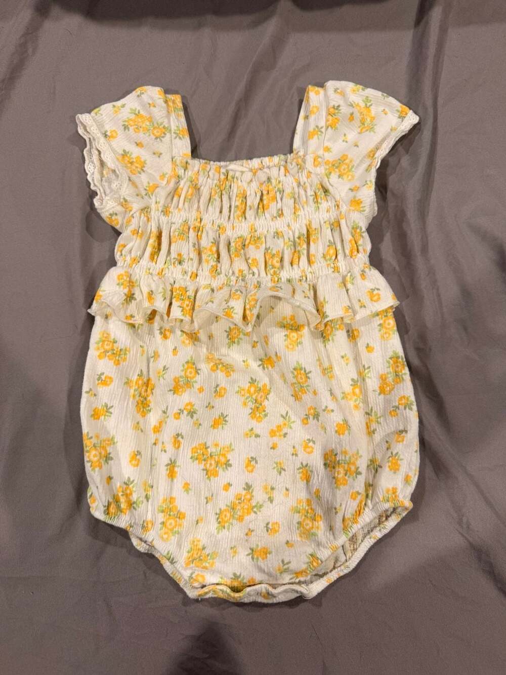 Nicole Miller New York Floral Romper Size 18M